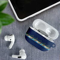 Hawaii Santa Riding Sea Turtle AirPods Case Mele Kalikimaka Polynesian Pattern LT01 - Polynesian Pride