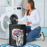 Hawaii King Kamehameha Laundry Basket Flag Polynesian Pattern