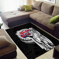 Hawaii King Kamehameha Area Rug Flag Polynesian Pattern