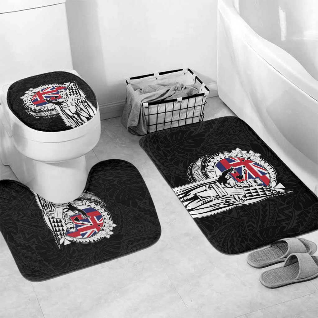Hawaii King Kamehameha Bathroom Set Flag Polynesian Pattern