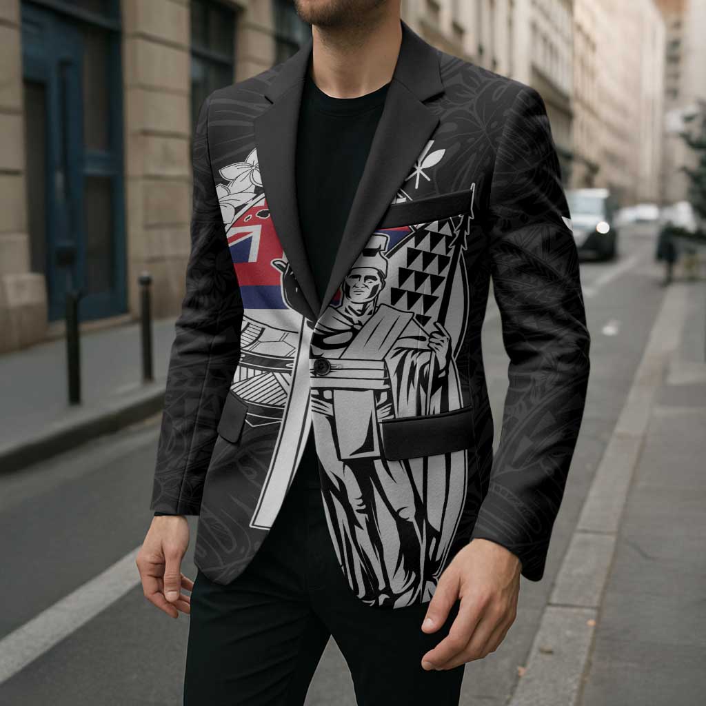 Personalized Hawaii King Kamehameha Blazer Flag Polynesian Pattern LT01 - Polynesian Pride