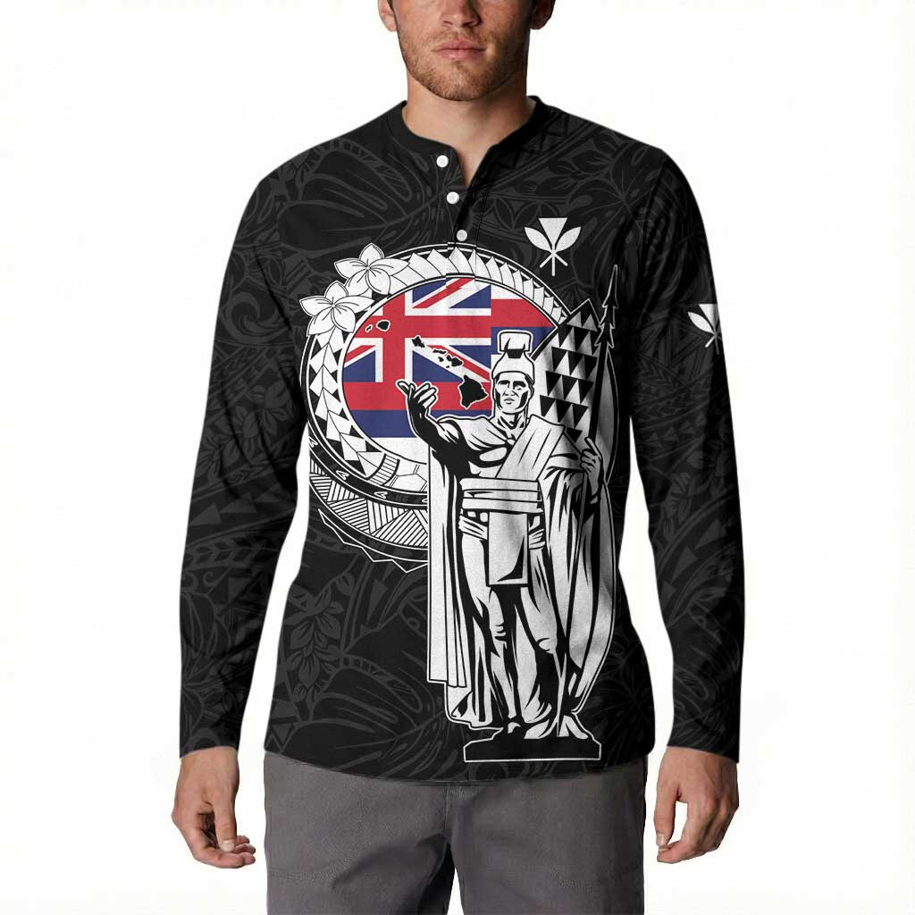 Personalized Hawaii King Kamehameha Button Sweatshirt Flag Polynesian Pattern LT01 - Polynesian Pride