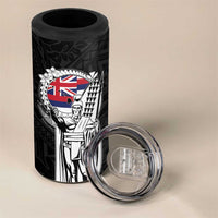 Personalized Hawaii King Kamehameha 4 in 1 Can Cooler Tumbler Flag Polynesian Pattern LT01 - Polynesian Pride