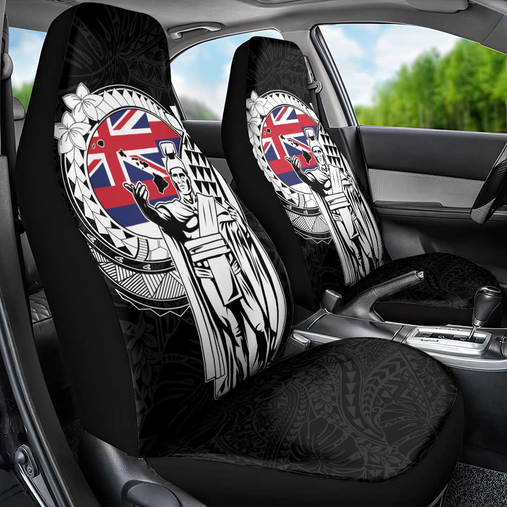 Hawaii King Kamehameha Car Seat Cover Flag Polynesian Pattern LT01 - Polynesian Pride