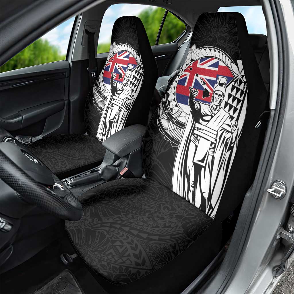 Hawaii King Kamehameha Car Seat Cover Flag Polynesian Pattern LT01 - Polynesian Pride