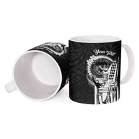 Personalized Hawaii King Kamehameha Ceramic Mug Flag Polynesian Pattern LT01 - Polynesian Pride
