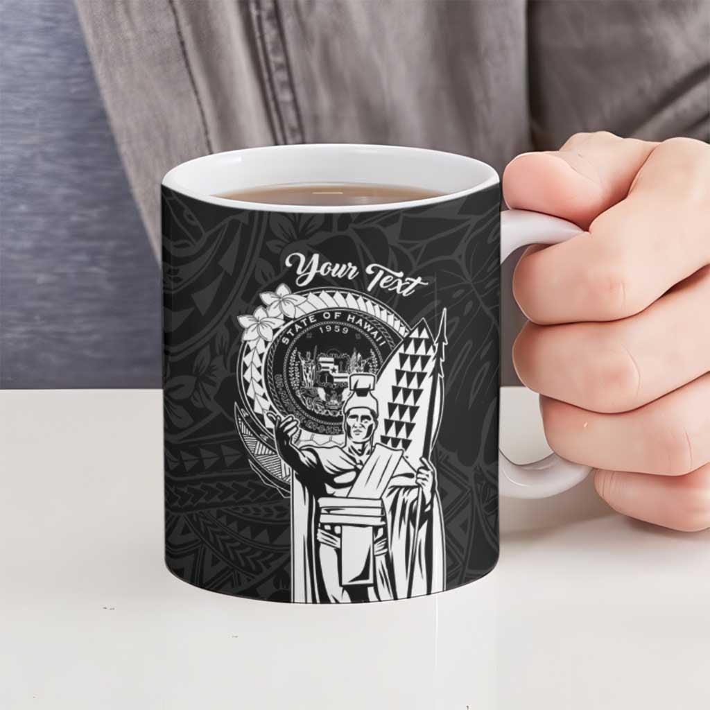 Personalized Hawaii King Kamehameha Ceramic Mug Flag Polynesian Pattern LT01 - Polynesian Pride