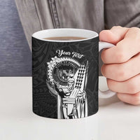 Personalized Hawaii King Kamehameha Ceramic Mug Flag Polynesian Pattern LT01 - Polynesian Pride