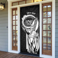 Personalized Hawaii King Kamehameha Door Cover Flag Polynesian Pattern LT01 - Polynesian Pride