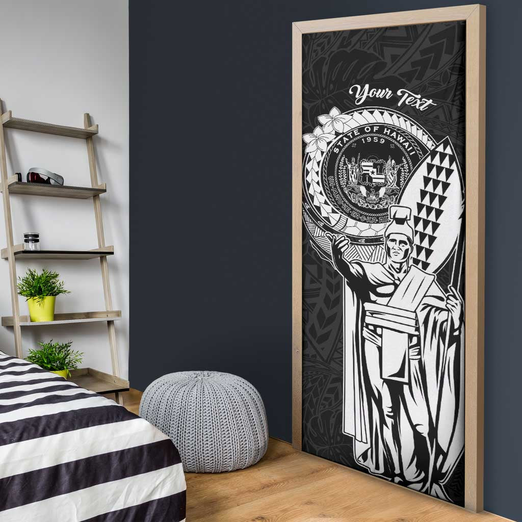 Personalized Hawaii King Kamehameha Door Cover Flag Polynesian Pattern LT01 - Polynesian Pride