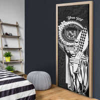 Personalized Hawaii King Kamehameha Door Cover Flag Polynesian Pattern LT01 - Polynesian Pride
