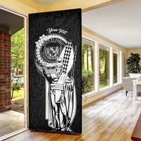 Personalized Hawaii King Kamehameha Door Cover Flag Polynesian Pattern LT01 - Polynesian Pride