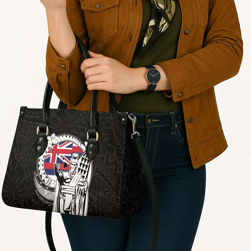 Hawaii King Kamehameha Leather Bag Flag Polynesian Pattern LT01 - Polynesian Pride