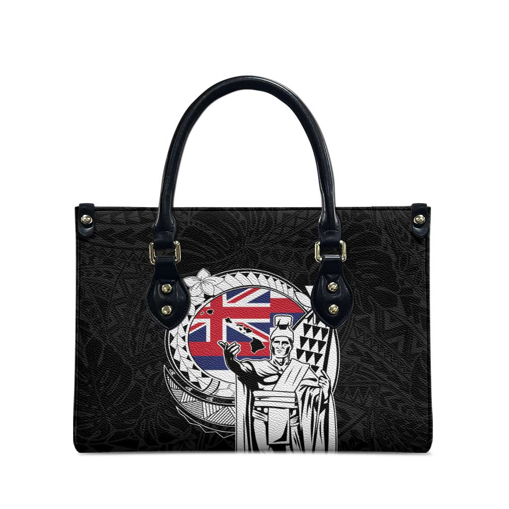 Hawaii King Kamehameha Leather Bag Flag Polynesian Pattern LT01 - Polynesian Pride