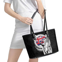 Hawaii King Kamehameha Leather Tote Bag Flag Polynesian Pattern LT01 - Polynesian Pride
