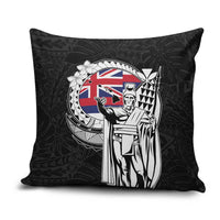 Hawaii King Kamehameha Pillow Cover Flag Polynesian Pattern LT01 Black - Polynesian Pride