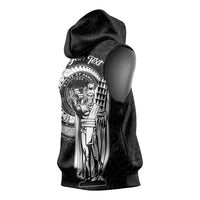 Personalized Hawaii King Kamehameha Sleeveless Hoodie Flag Polynesian Pattern LT01 - Polynesian Pride