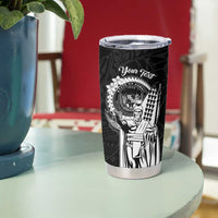 Personalized Hawaii King Kamehameha Tumbler Cup Flag Polynesian Pattern LT01 - Polynesian Pride
