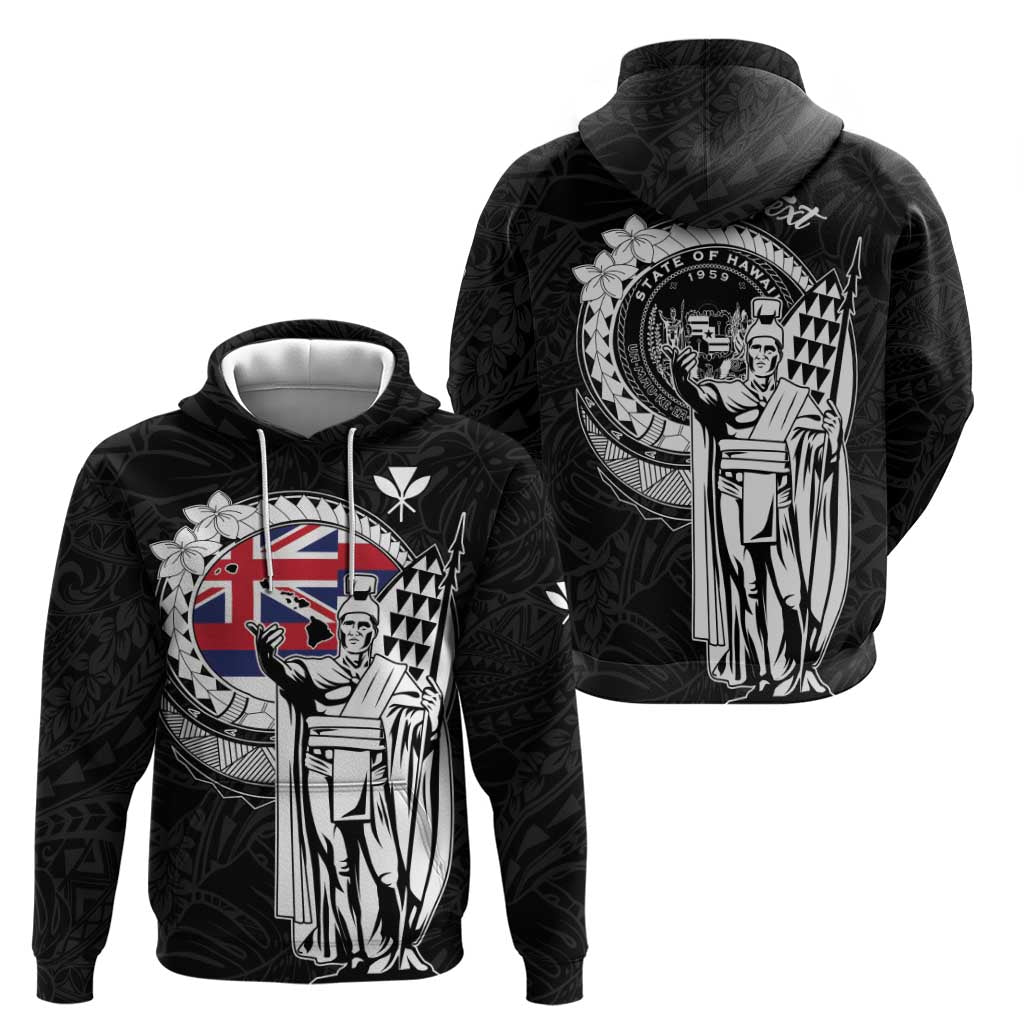 Personalized Hawaii King Kamehameha Zip Hoodie Flag Polynesian Pattern LT01 - Polynesian Pride