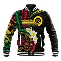 Vanuatu Independence Day Baseball Jacket Yumi 45th Hapi Indipendens Dei LT01 Unisex Black - Polynesian Pride