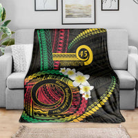 Vanuatu Independence Day Blanket Yumi 45th Hapi Indipendens Dei LT01 - Polynesian Pride