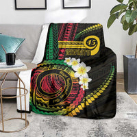 Vanuatu Independence Day Blanket Yumi 45th Hapi Indipendens Dei LT01 - Polynesian Pride
