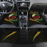 Vanuatu Independence Day Car Mats Yumi 45th Hapi Indipendens Dei LT01 Set 4pcs Black - Polynesian Pride