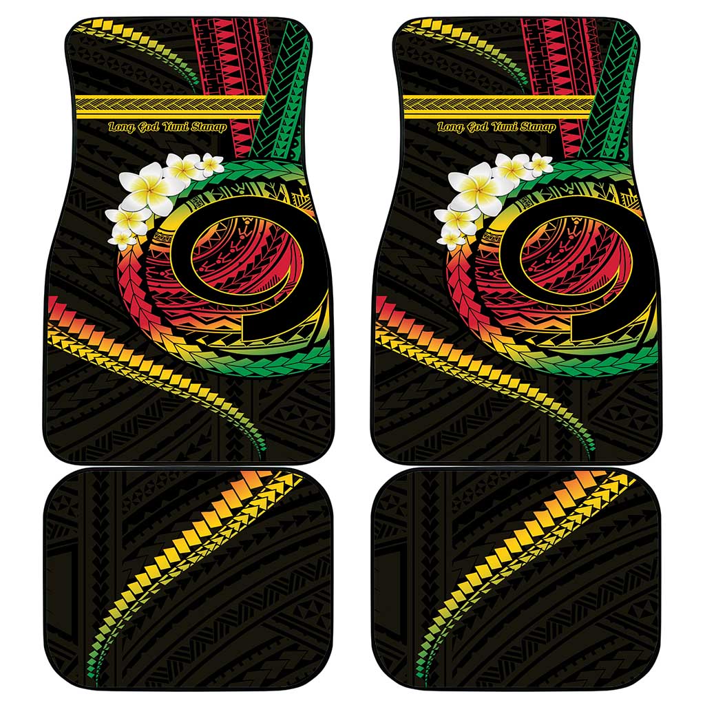 Vanuatu Independence Day Car Mats Yumi 45th Hapi Indipendens Dei LT01 - Polynesian Pride