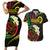 Vanuatu Independence Day Couples Matching Short Sleeve Bodycon Dress and Hawaiian Shirt Yumi 44th Hapi Indipendens Dei