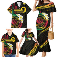 Vanuatu Independence Day Family Matching Mermaid Dress and Hawaiian Shirt Yumi 46th Hapi Indipendens Dei LT01 - Polynesian Pride