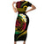 Vanuatu Independence Day Family Matching Short Sleeve Bodycon Dress and Hawaiian Shirt Yumi 44th Hapi Indipendens Dei