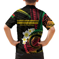 Vanuatu Independence Day Family Matching Summer Maxi Dress and Hawaiian Shirt Yumi 46th Hapi Indipendens Dei LT01 - Polynesian Pride