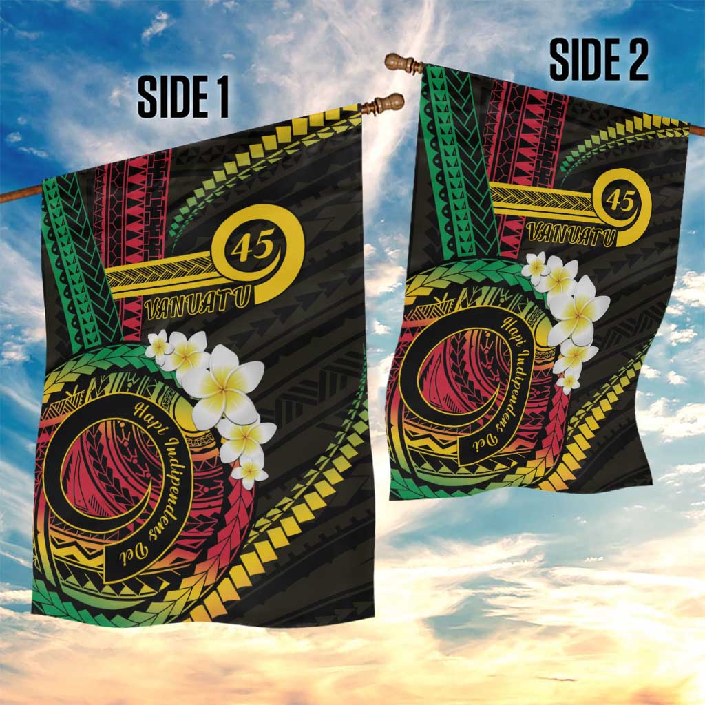 Vanuatu Independence Day Garden Flag Yumi 45th Hapi Indipendens Dei LT01 - Polynesian Pride