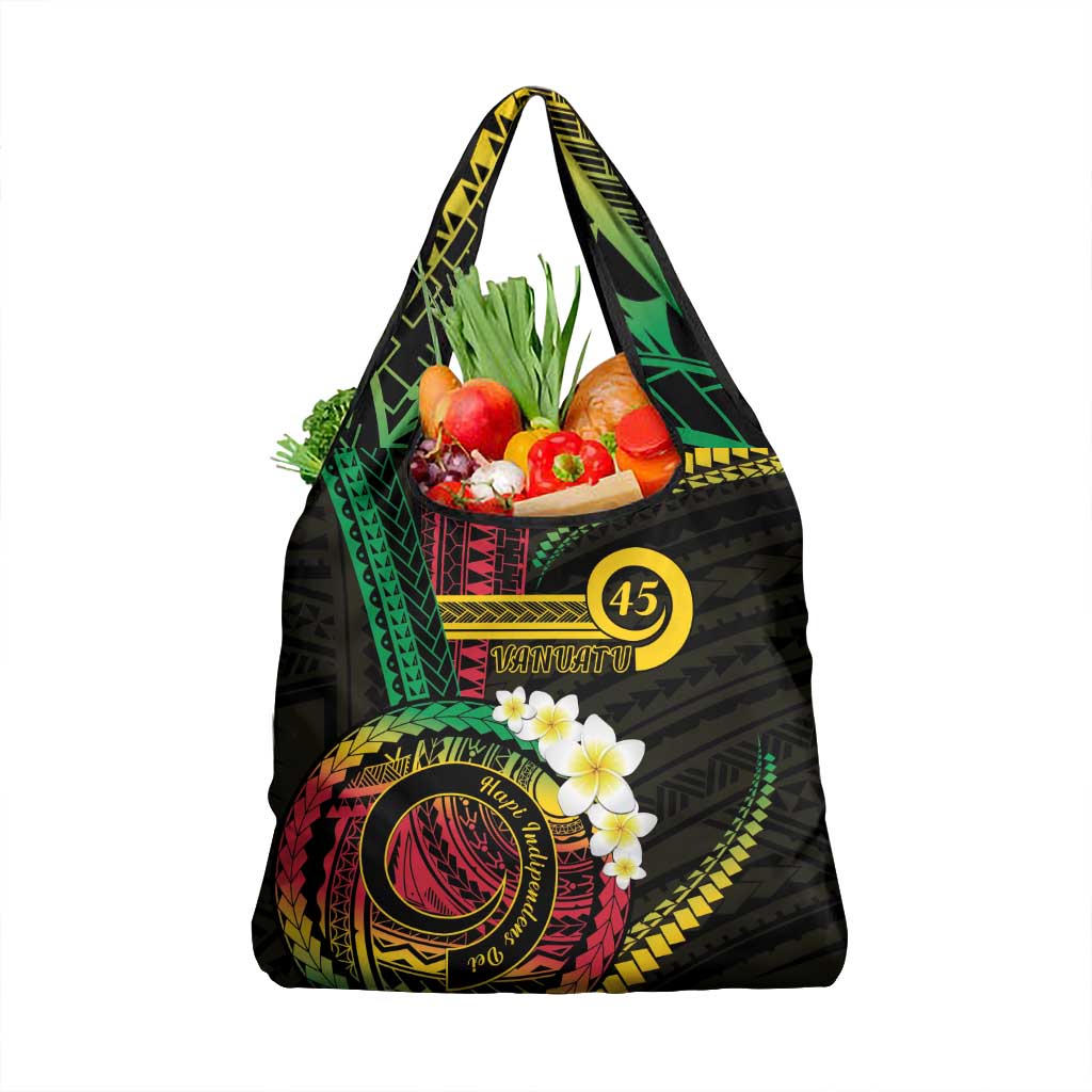 Vanuatu Independence Day Grocery Bag Yumi 45th Hapi Indipendens Dei LT01