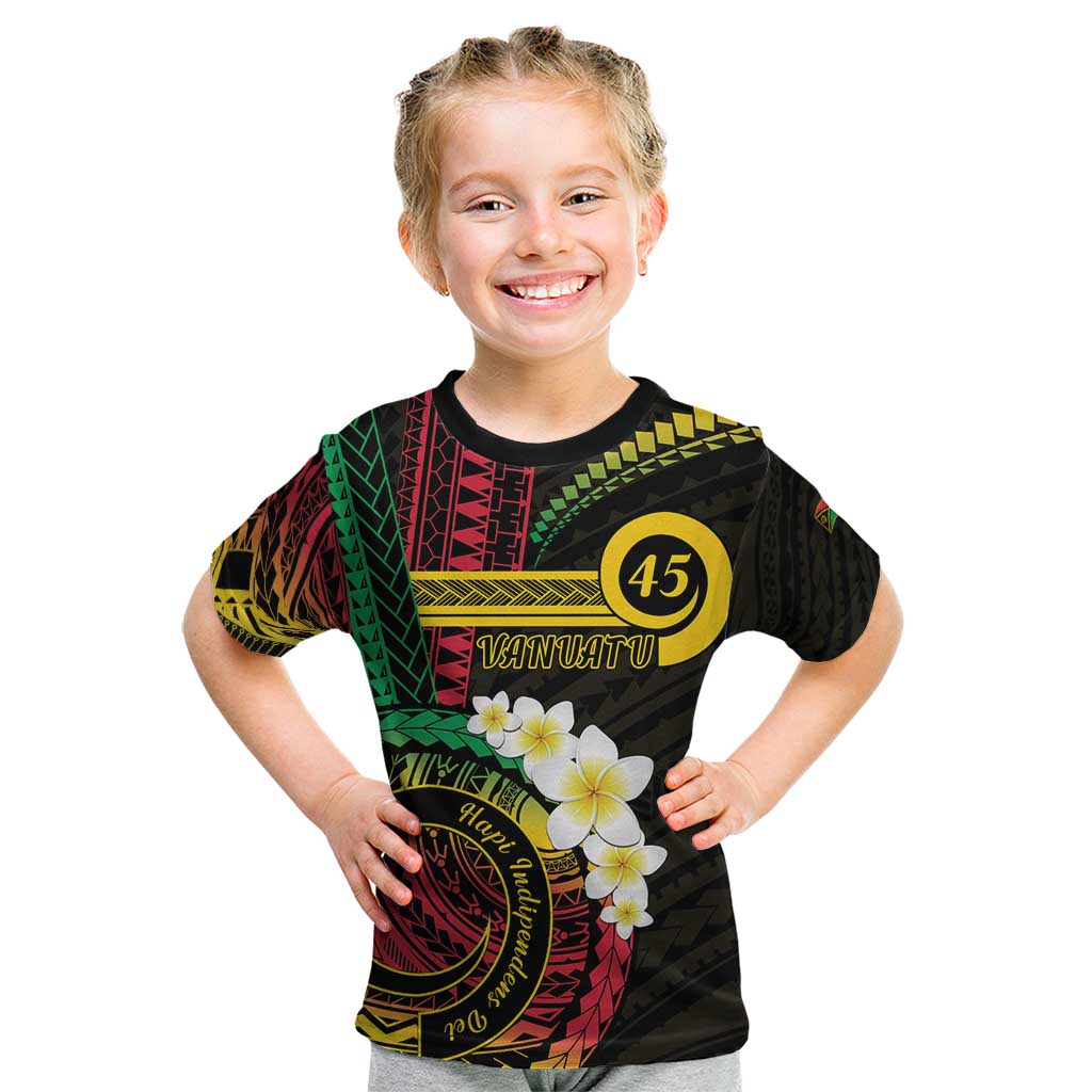 Vanuatu Independence Day Kid T Shirt Yumi 45th Hapi Indipendens Dei LT01