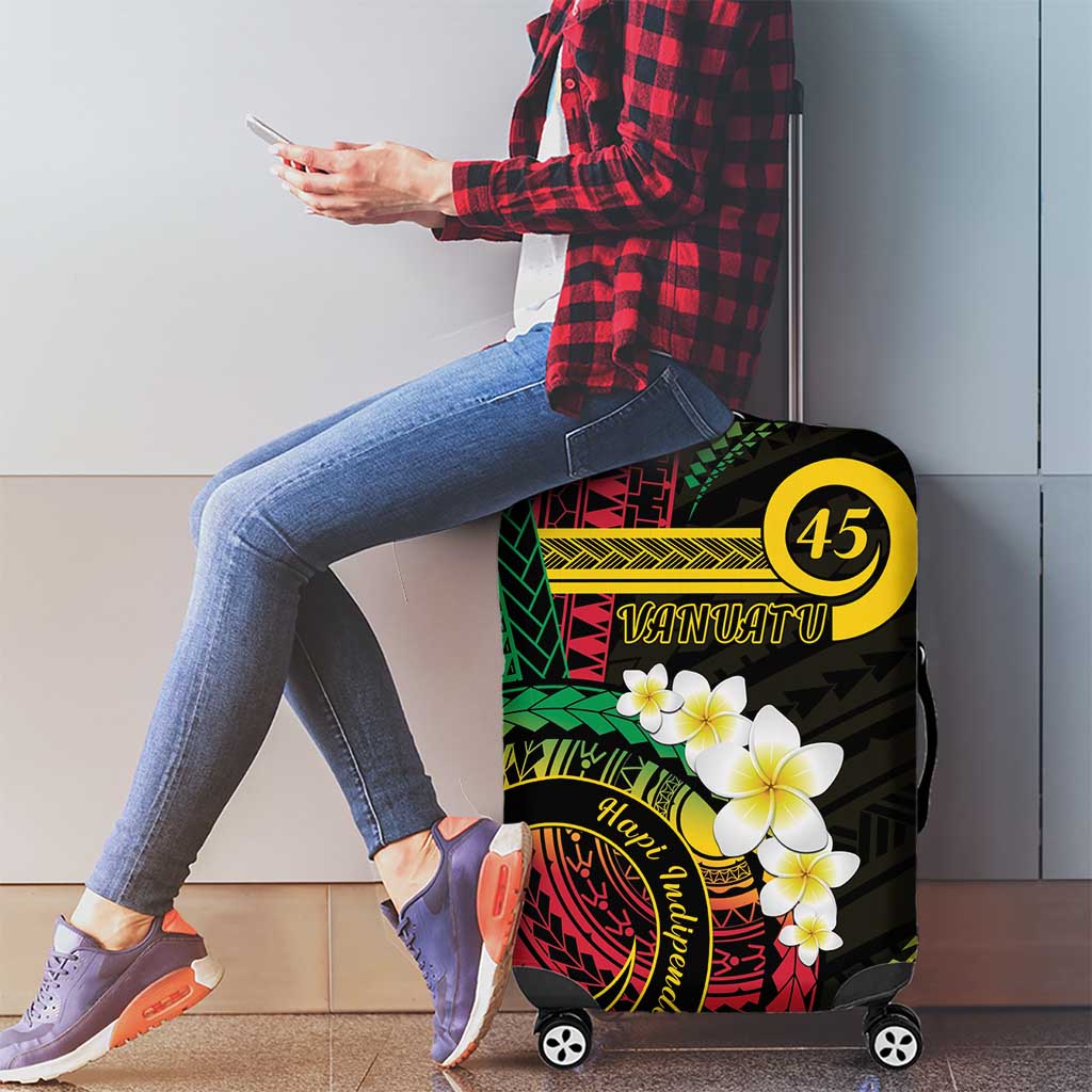 Vanuatu Independence Day Luggage Cover Yumi 45th Hapi Indipendens Dei LT01