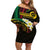 Vanuatu Independence Day Off Shoulder Short Dress Yumi 44th Hapi Indipendens Dei