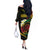 Vanuatu Independence Day Off The Shoulder Long Sleeve Dress Yumi 44th Hapi Indipendens Dei