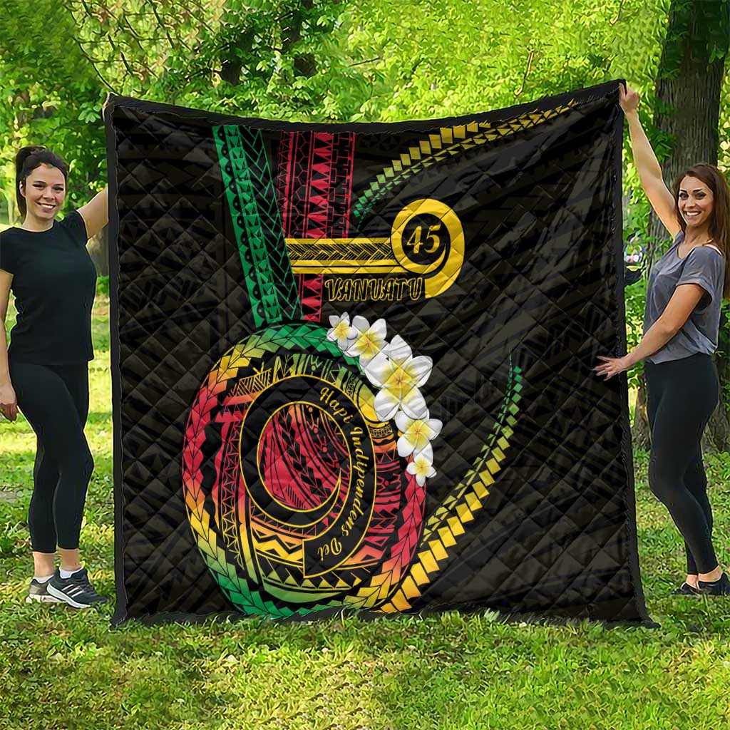 Vanuatu Independence Day Quilt Yumi 45th Hapi Indipendens Dei LT01