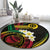 Vanuatu Independence Day Round Carpet Yumi 44th Hapi Indipendens Dei