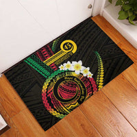 Vanuatu Independence Day Rubber Doormat Yumi 45th Hapi Indipendens Dei LT01 - Polynesian Pride