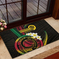 Vanuatu Independence Day Rubber Doormat Yumi 45th Hapi Indipendens Dei LT01 - Polynesian Pride