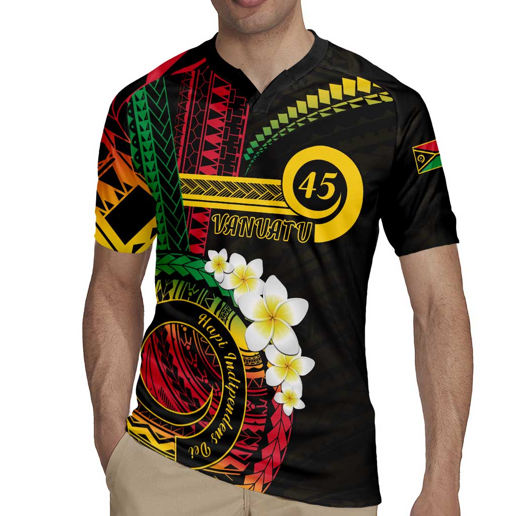 Vanuatu Independence Day Rugby Jersey Yumi 45th Hapi Indipendens Dei LT01 - Polynesian Pride