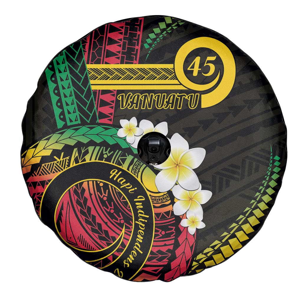 Vanuatu Independence Day Spare Tire Cover Yumi 45th Hapi Indipendens Dei LT01 - Polynesian Pride