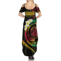 Vanuatu Independence Day Summer Maxi Dress Yumi 45th Hapi Indipendens Dei LT01 - Polynesian Pride