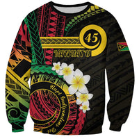 Vanuatu Independence Day Sweatshirt Yumi 45th Hapi Indipendens Dei LT01 Unisex Black - Polynesian Pride