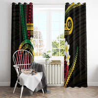 Vanuatu Independence Day Window Curtain Yumi 45th Hapi Indipendens Dei LT01 - Polynesian Pride