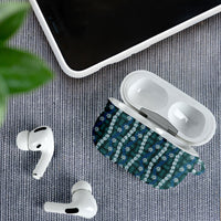 Pikake Maile Tiare Lei AirPods Case Polu Lauhala Pattern