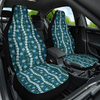 Pikake Maile Tiare Lei Car Seat Cover Polu Lauhala Pattern