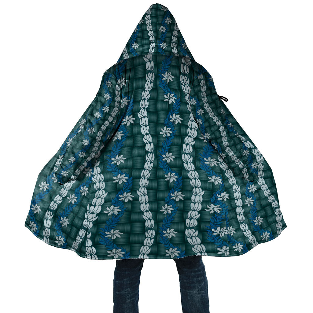 Pikake Maile Tiare Lei Cloak Polu Lauhala Pattern
